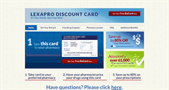 Desktop Screenshot of lexaprodiscountcard.com
